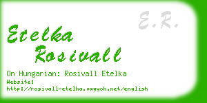 etelka rosivall business card